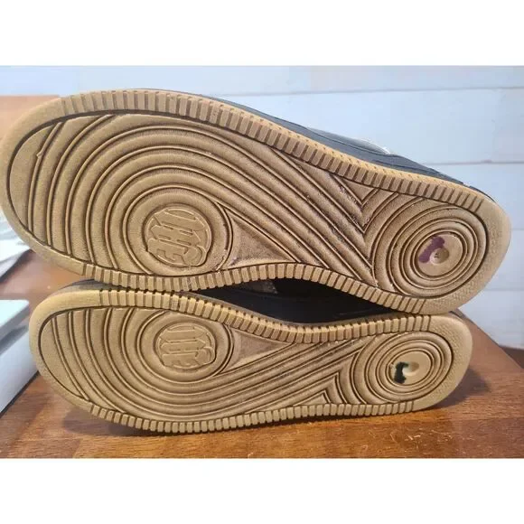 90s Tupac Shakur Makaveli Branded Sneakers Gold Money Hundred Dollar Size 5.5 - Picture 8 of 8